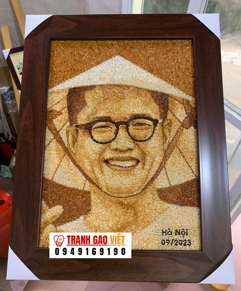 Tranh gạo chân dung