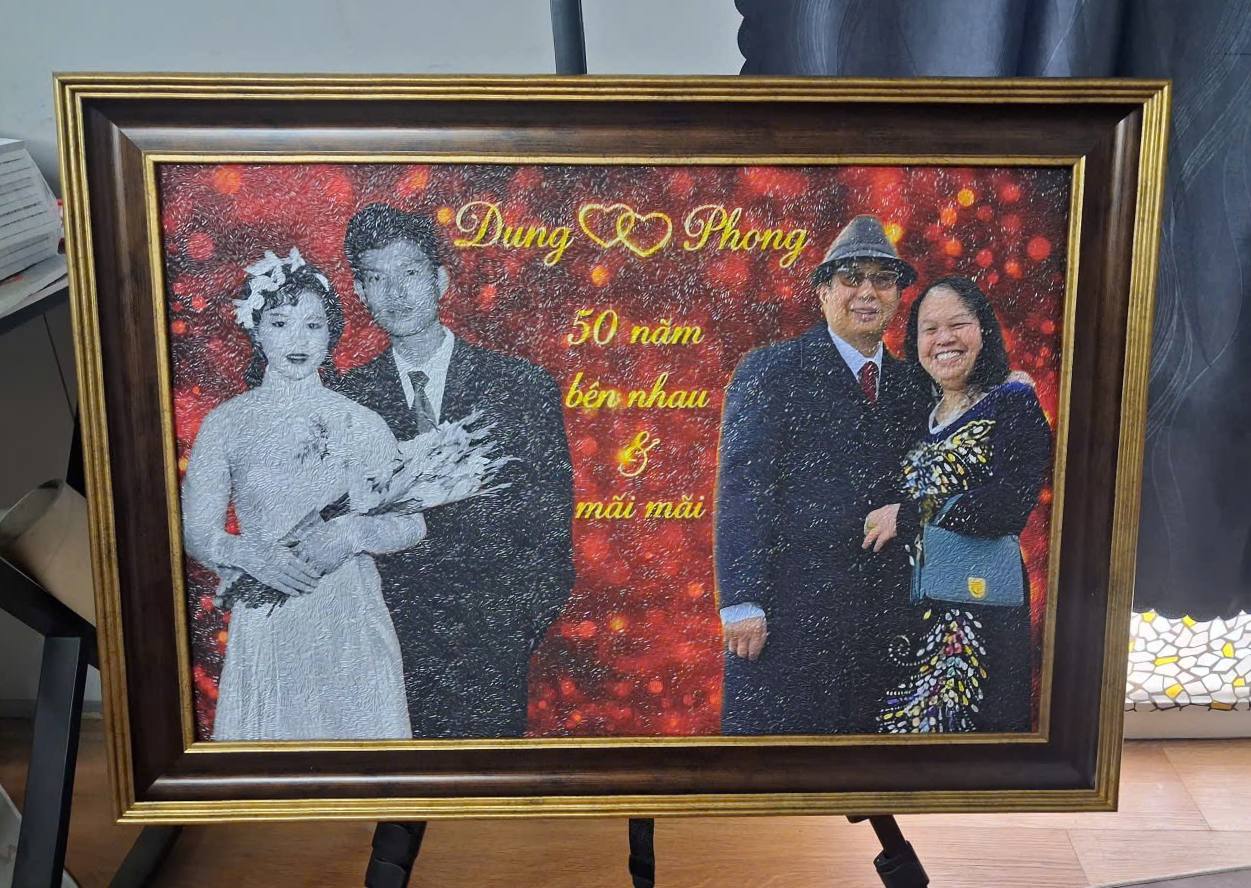 Tranh kỷ niệm 30 năm ng&agrave;y cưới