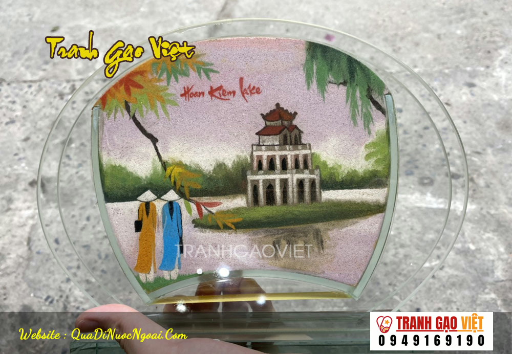 Tranh cát Tháp Rùa Hà Nội TC07