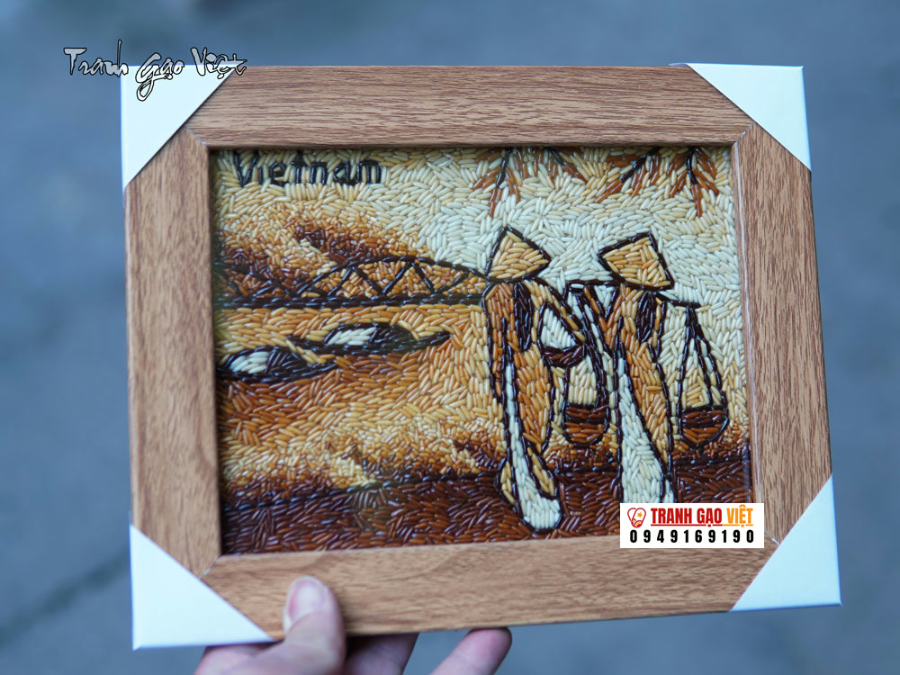 Tranh gạo cầu tràng tiền huế