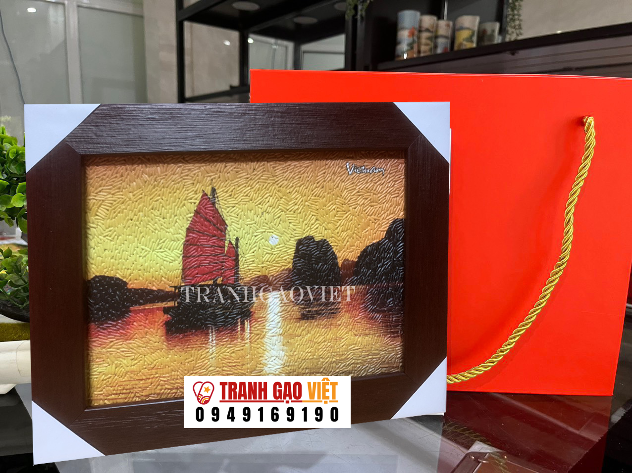 tranh gạo vịnh hạ long