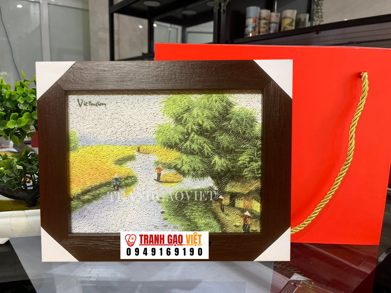 tranh để bàn phong cảnh 