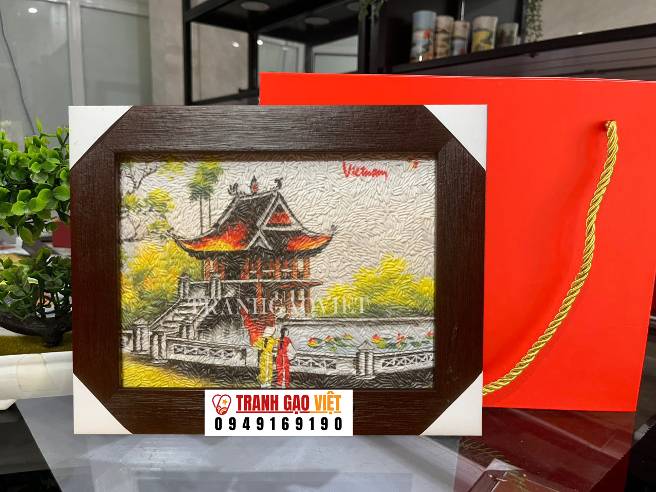 Tranh gạo chùa một cột