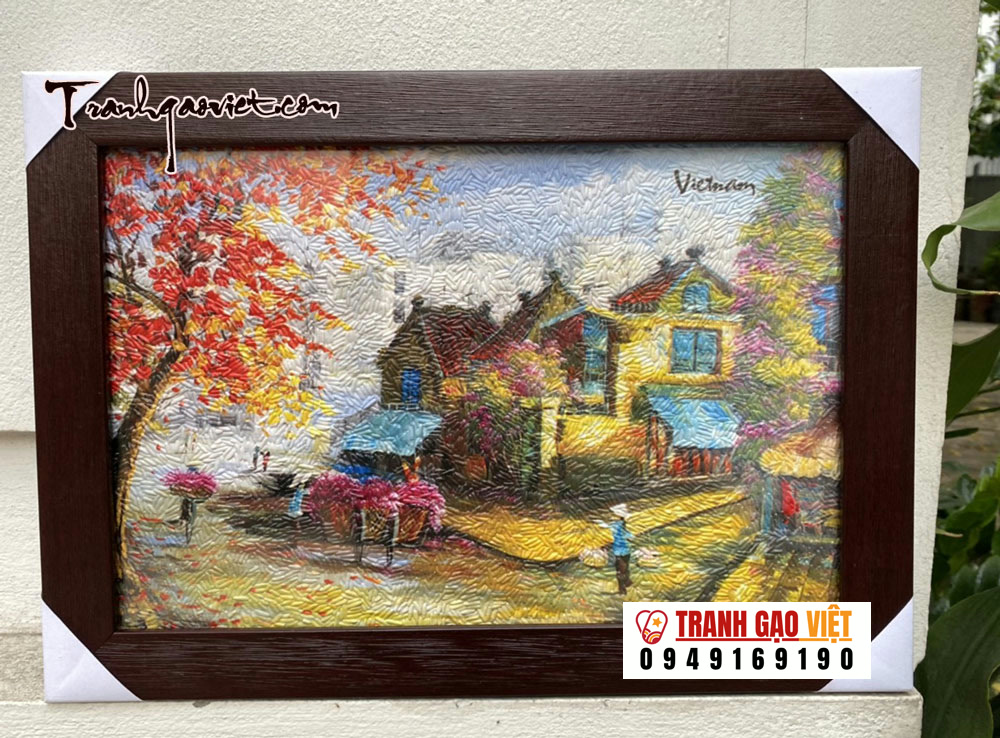 Tranh gạo phố cổ HN