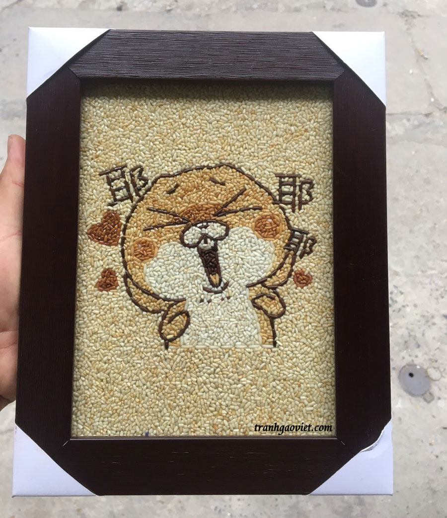 tranh gạo theo yêu cầu