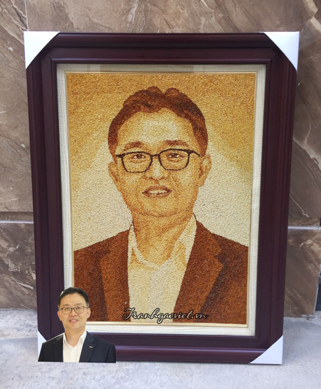 Tranh chân dung tặng người nước ngoài