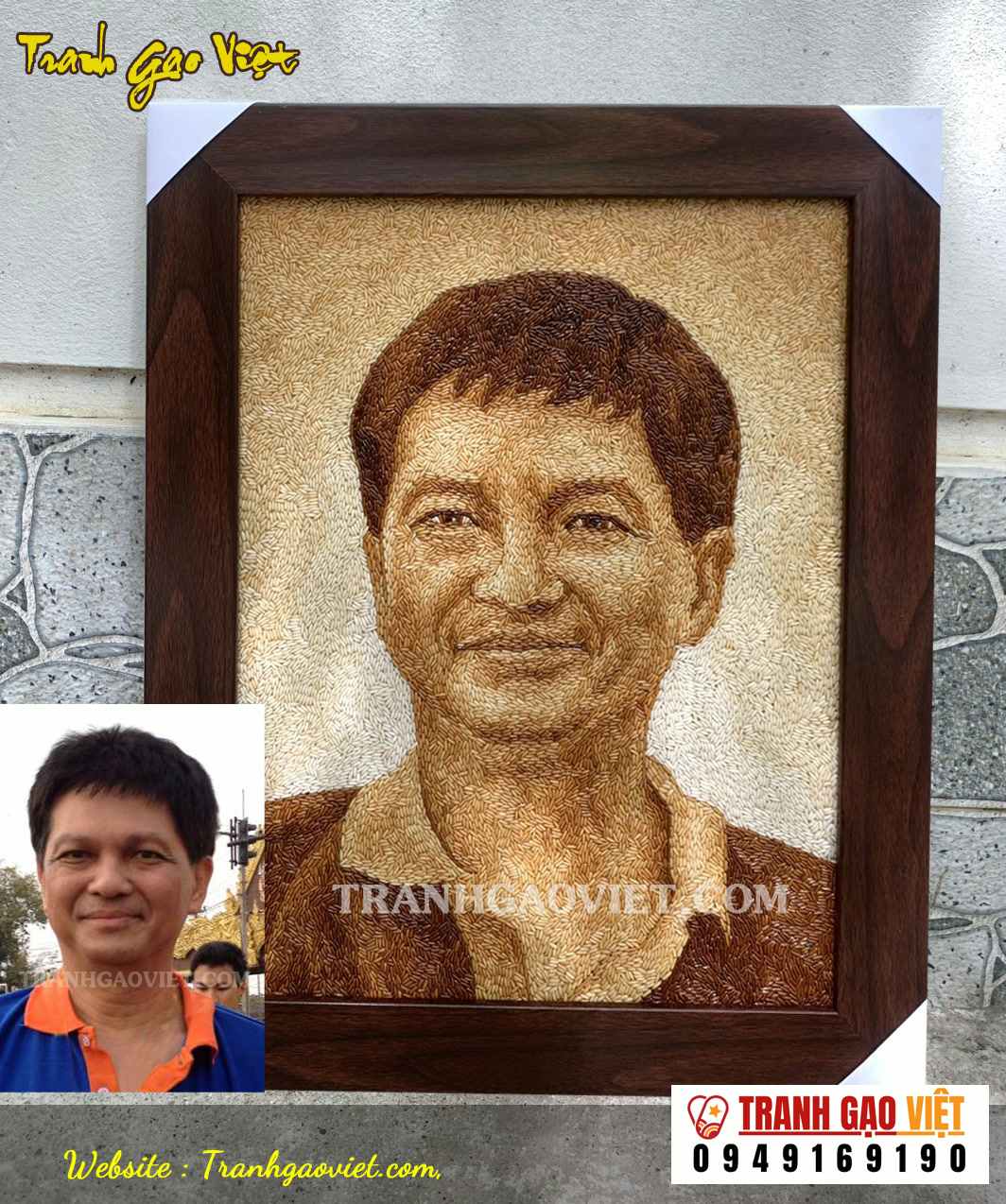 trtanh gạo chân dung