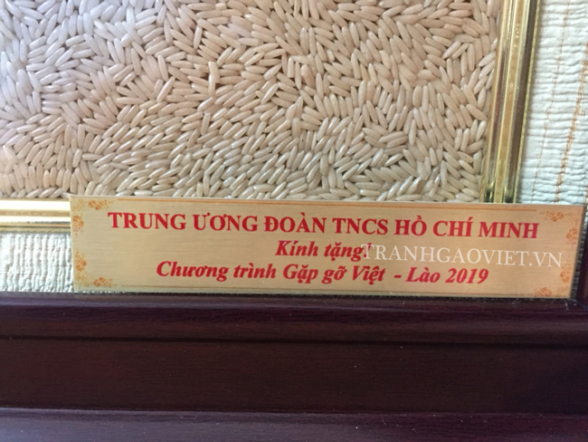 thiệp đồng gắn tranh