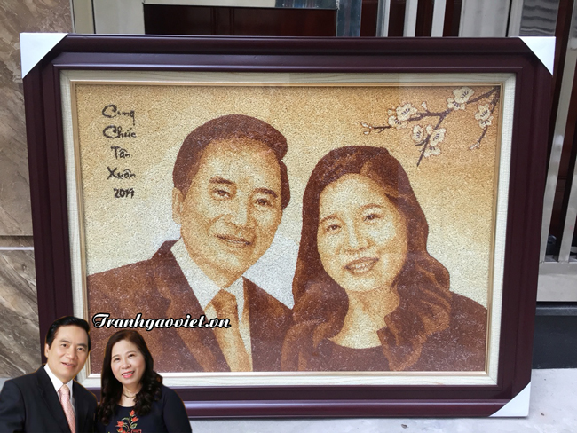 Tranh khách đặt làm quà tặng mừng năm mới độc đáo và ý nghĩa