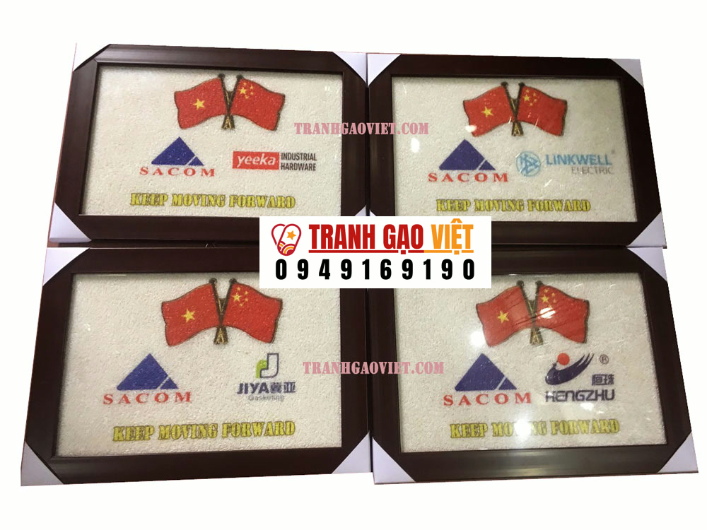 Tranh logo quà tặng đối tác