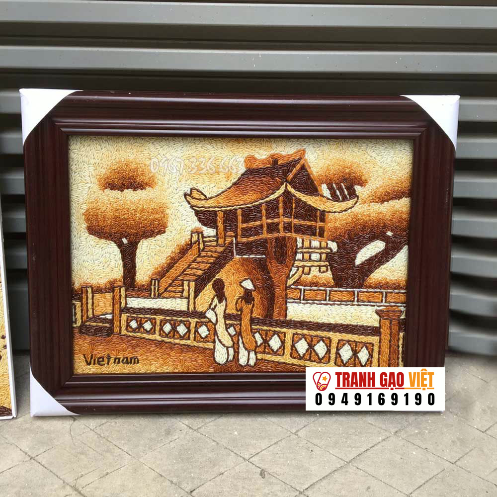 tranh gạo chùa một cột
