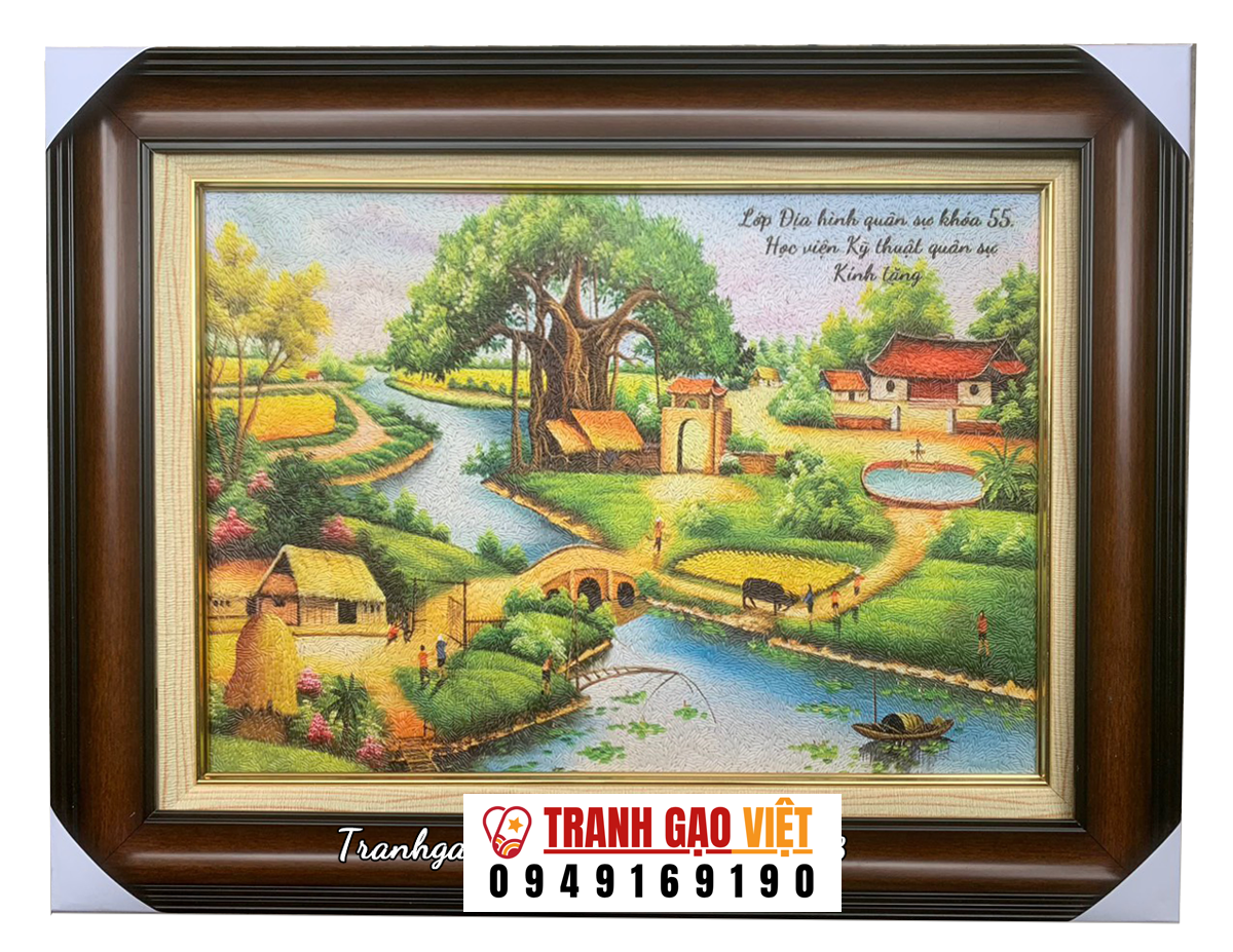 Tranh phong cảnh làng quê