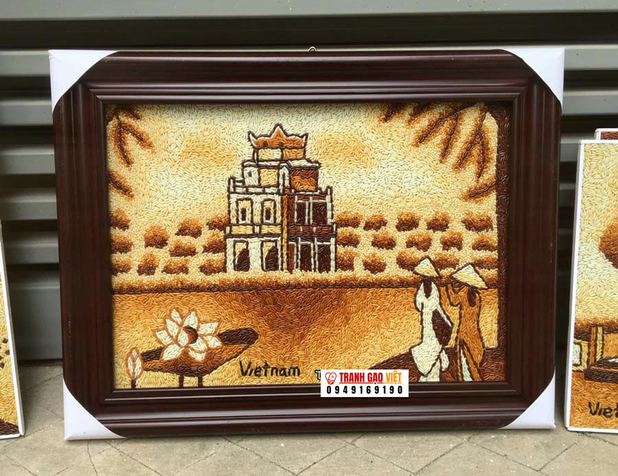Tranh gạo tháp rùa HN