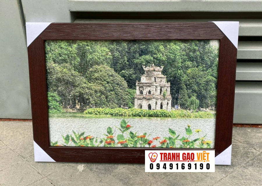 Tranh gạo tháp rùa