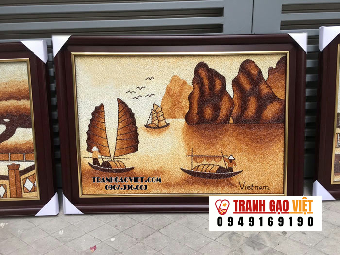 tranh gạo vịnh hạ long