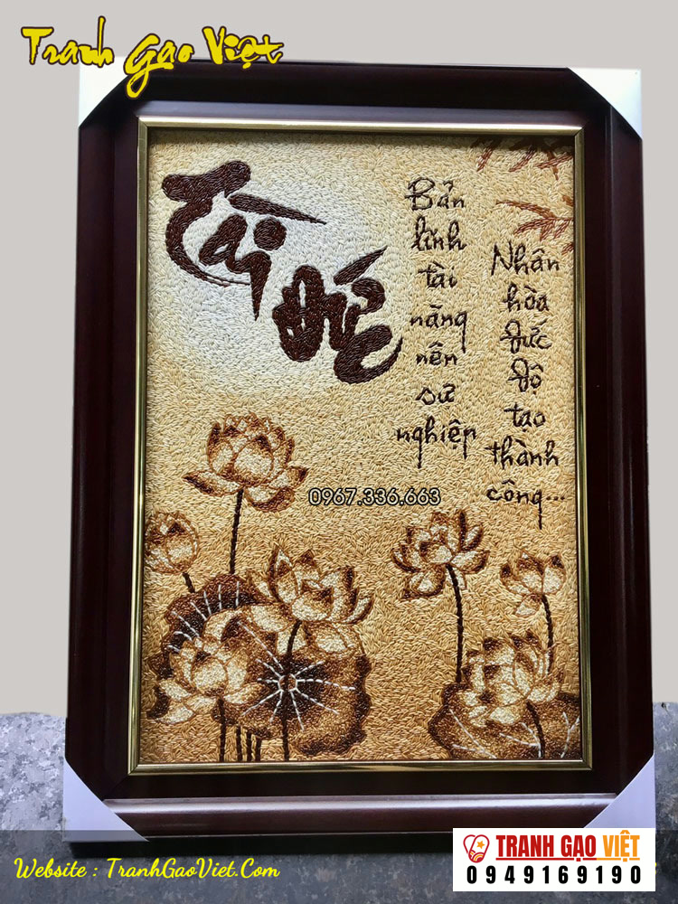 tranh chữ tài đức