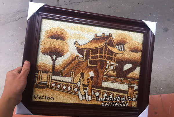 Tranh gạo chùa một cột hà nội