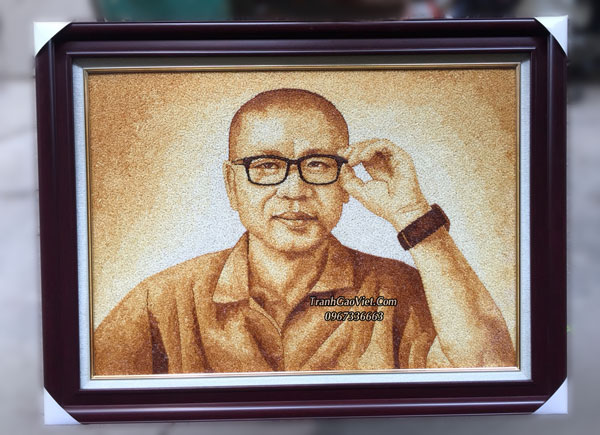 Tranh chân dung sau khi hoàn thành
