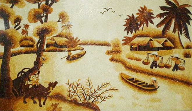 tranh nghe thuat lang que viet nam