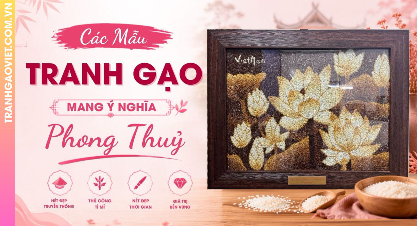 Các Mẫu Tranh Gạo Mang Ý Nghĩa Phong Thủy