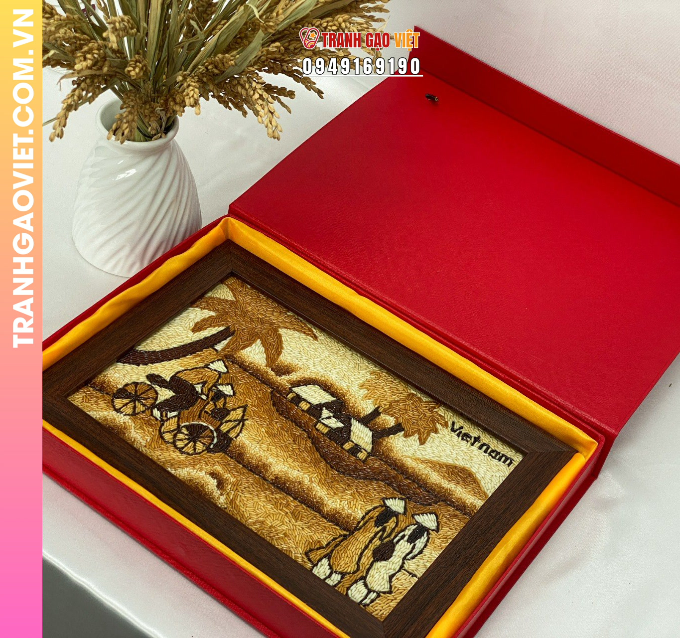 Đặc điểm của Tranh Gạo Thủ Công