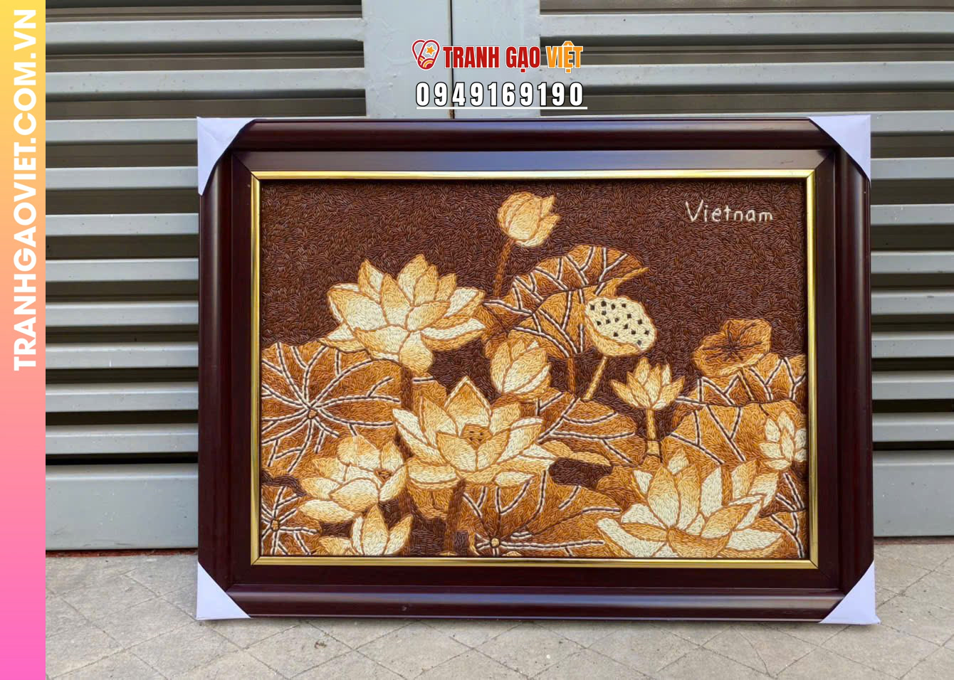 Đặc điểm của Tranh Gạo Thư Pháp Tri Ân