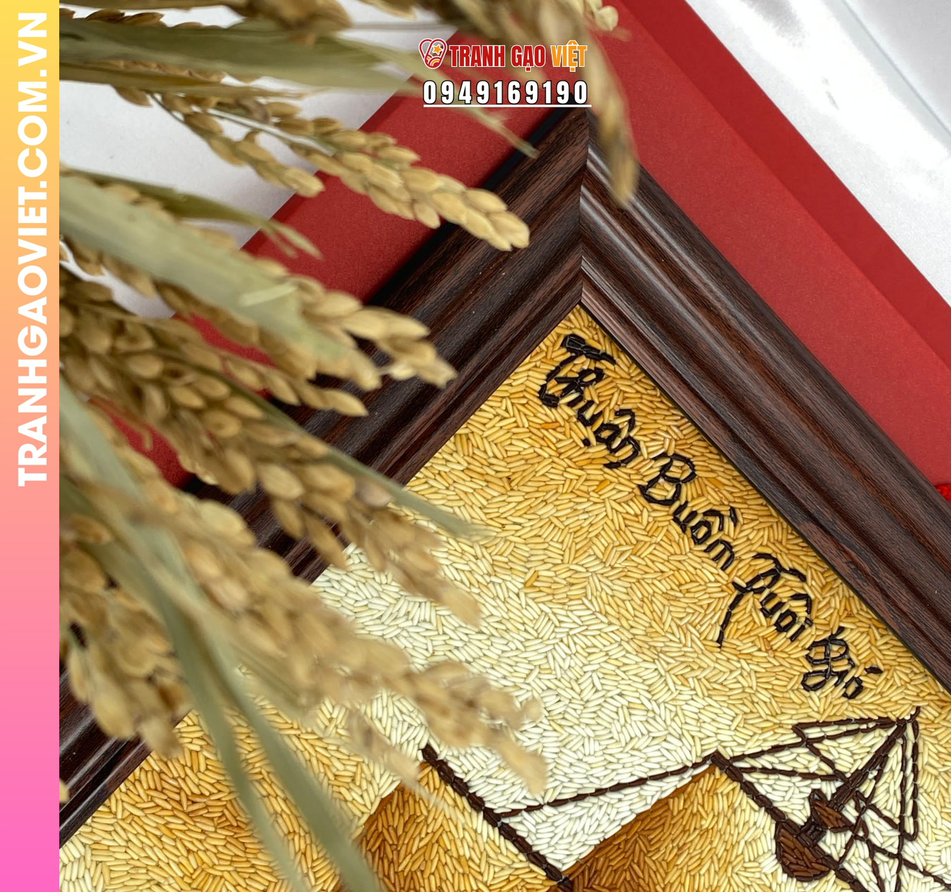 Đặc điểm mỹ thuật của Tranh Gạo Rang Nghệ Thuật
