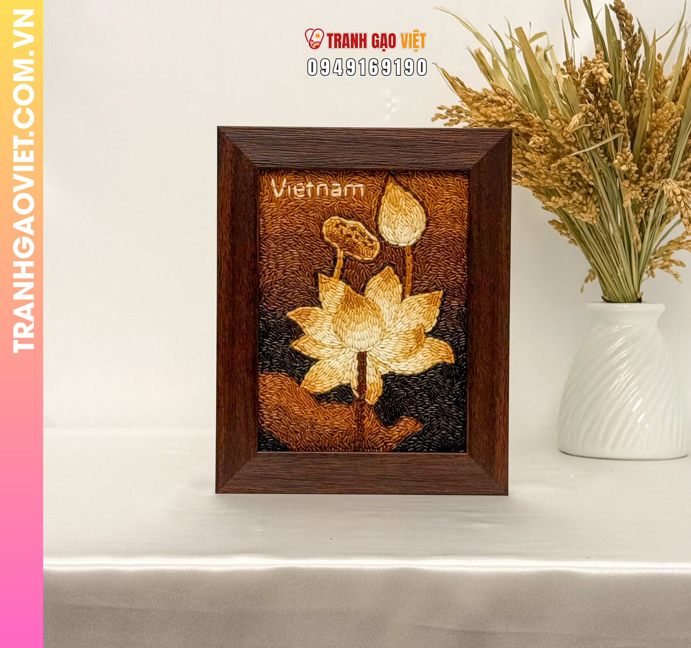 Đặc điểm nghệ thuật của Tranh Gạo Hoa Sen