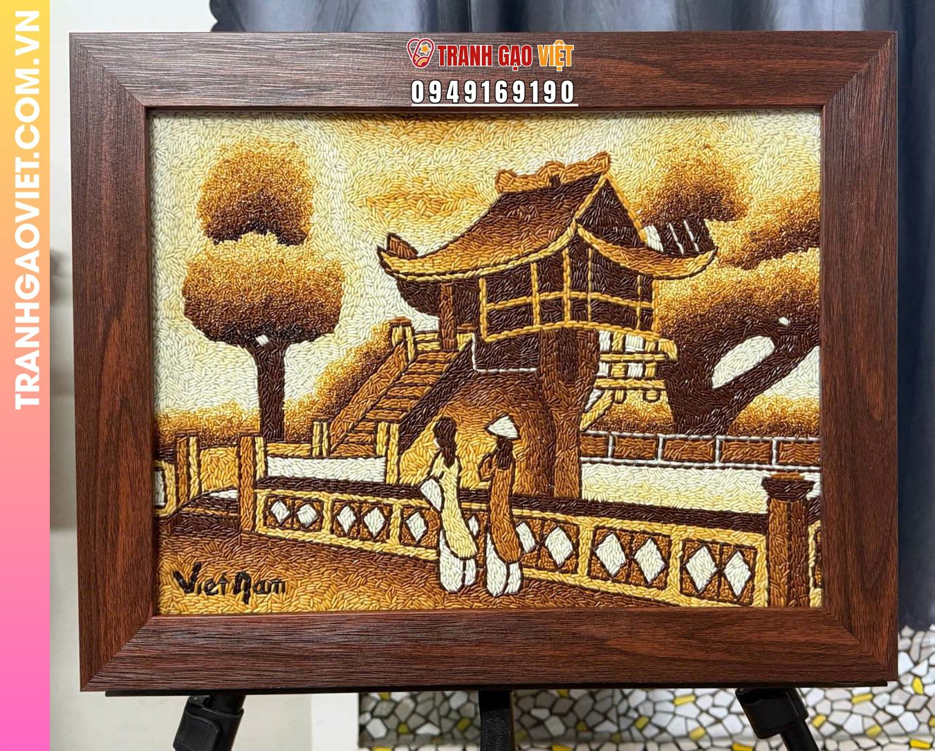 Đặc điểm nghệ thuật của Tranh Gạo Trang Trí Phòng Thờ