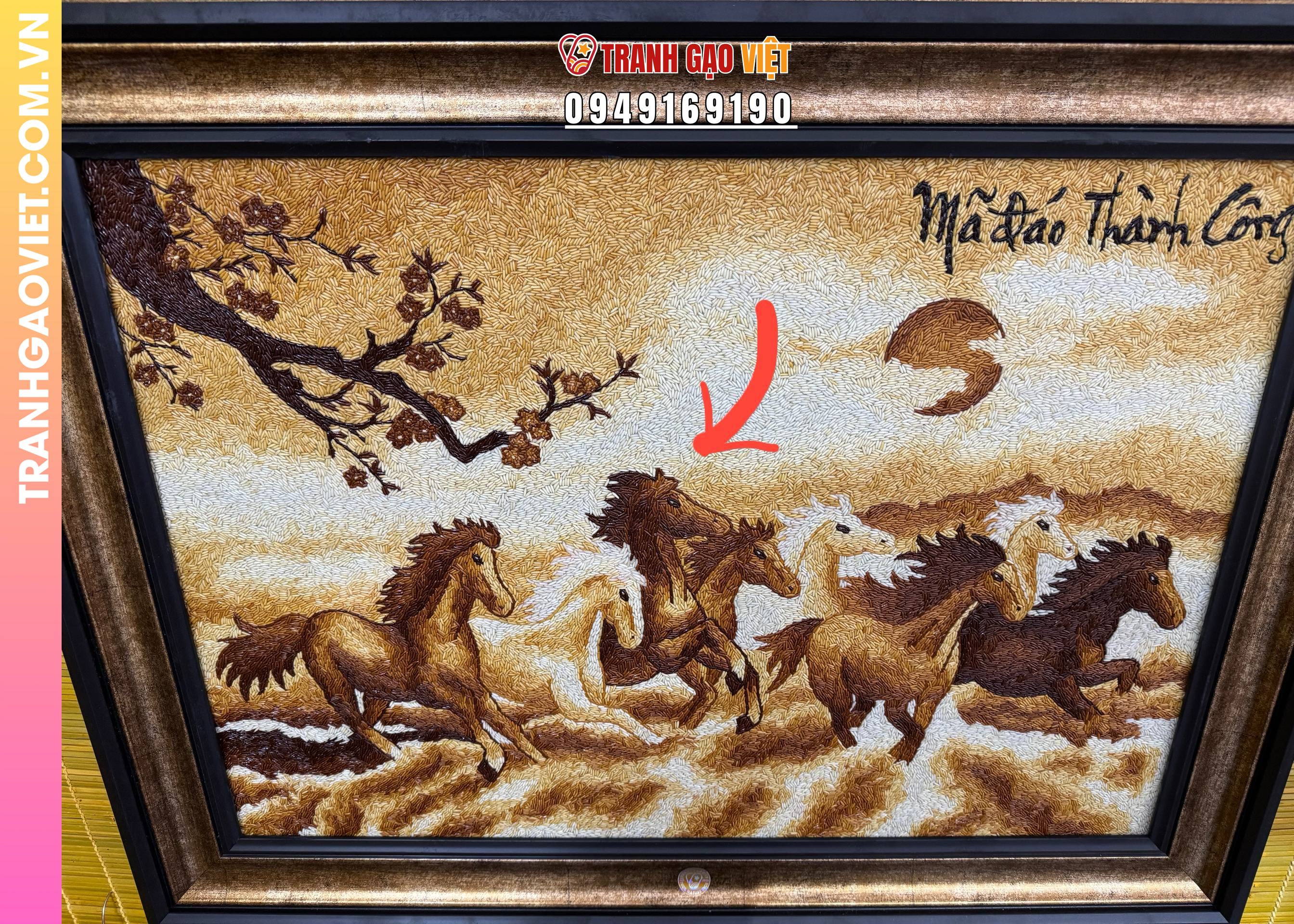 Điểm đặc sắc ở tranh Bát Mã Thành Công