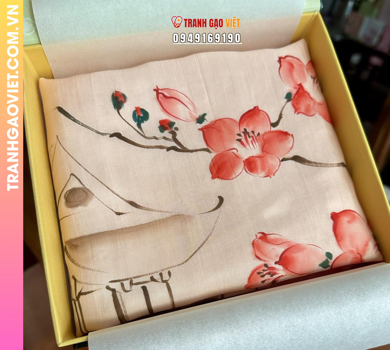 Khăn lụa Tặng Khách Hàng Cao Cấp