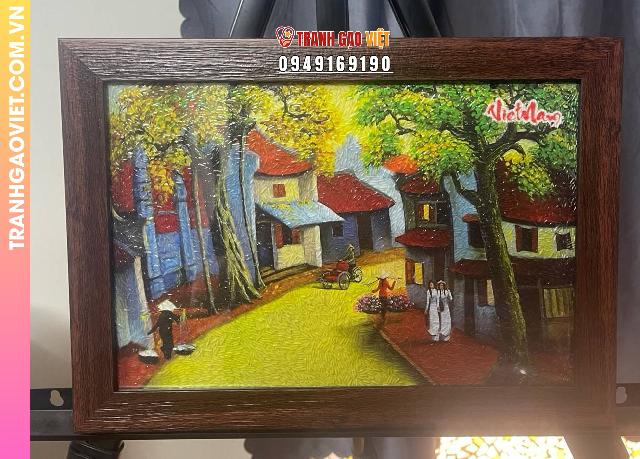 Liên hệ đặt tranh gạo chất lượng