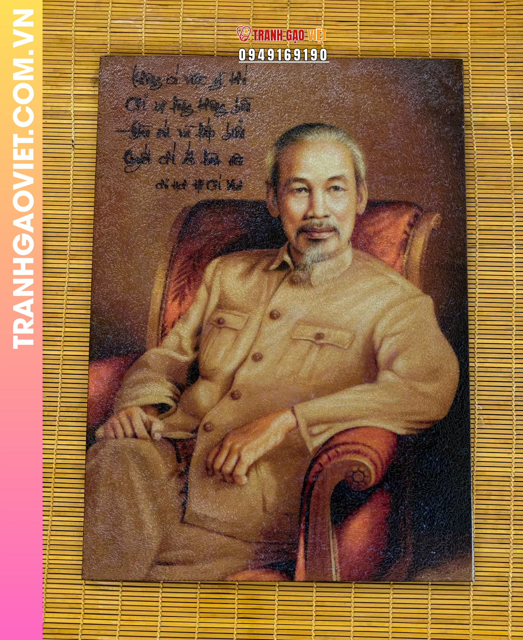 Liên hệ đặt Tranh Gạo Chế Tác Theo Chủ Đề