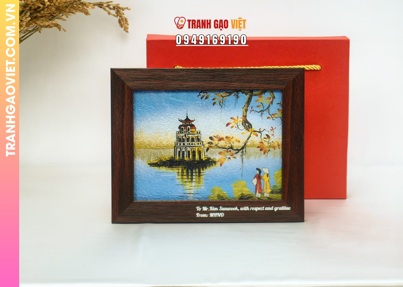 Liên hệ đặt Tranh Gạo Hồ Gươm