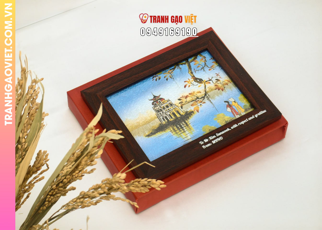 Liên hệ đặt Tranh Gạo Hồ Gươm