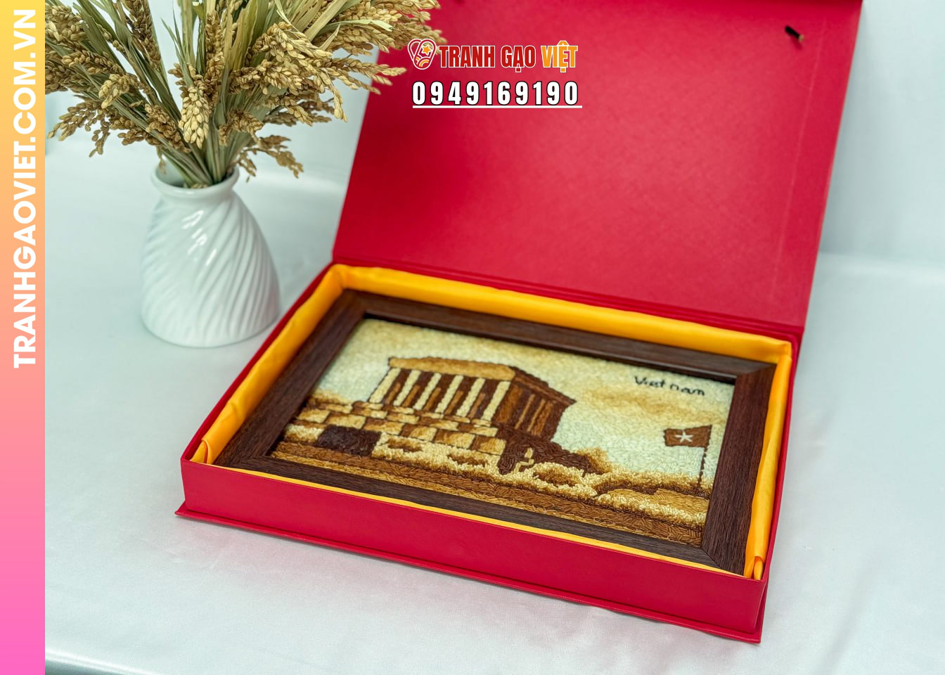 Liên hệ đặt Tranh Gạo Lăng Bác