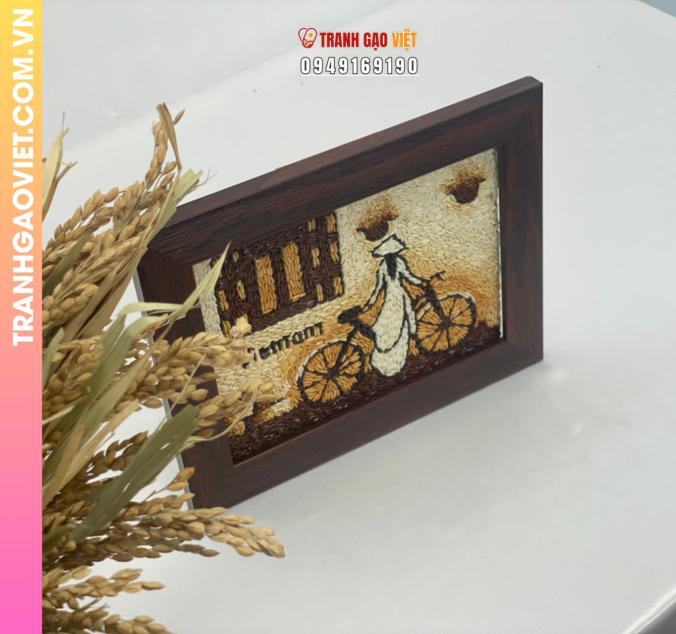 Liên hệ đặt Tranh Gạo Nghệ Thuật Tặng Bạn Bè