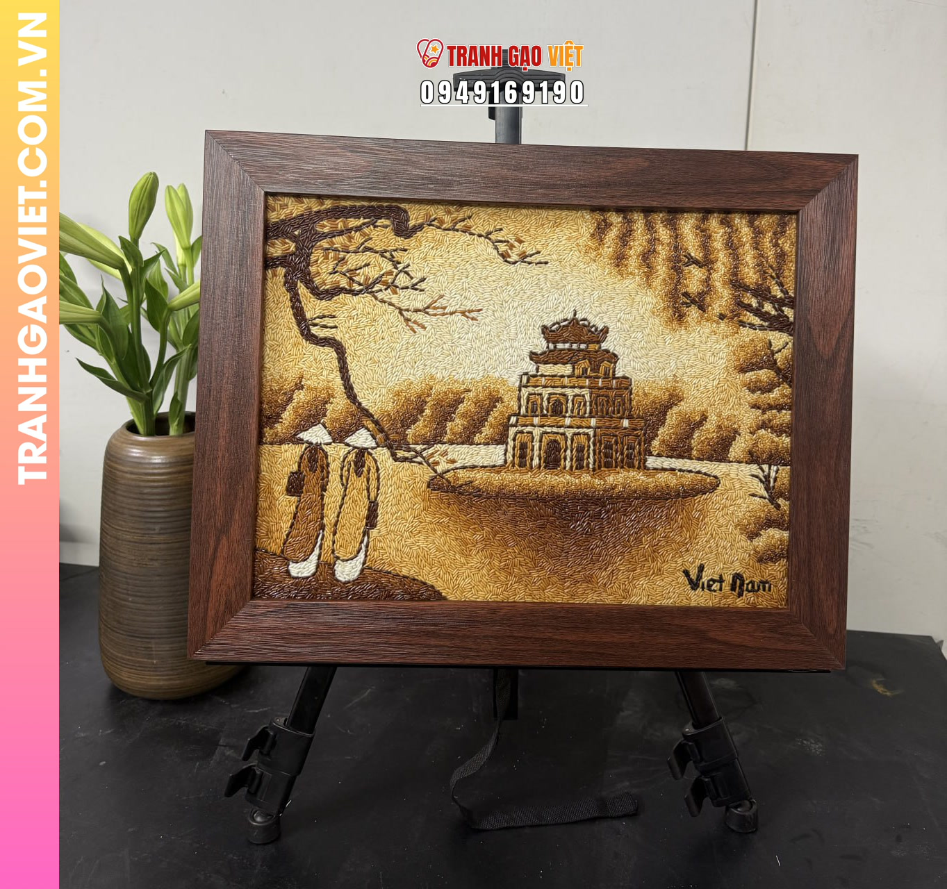 Liên hệ đặt Tranh Gạo Phố Cổ Hà Nội