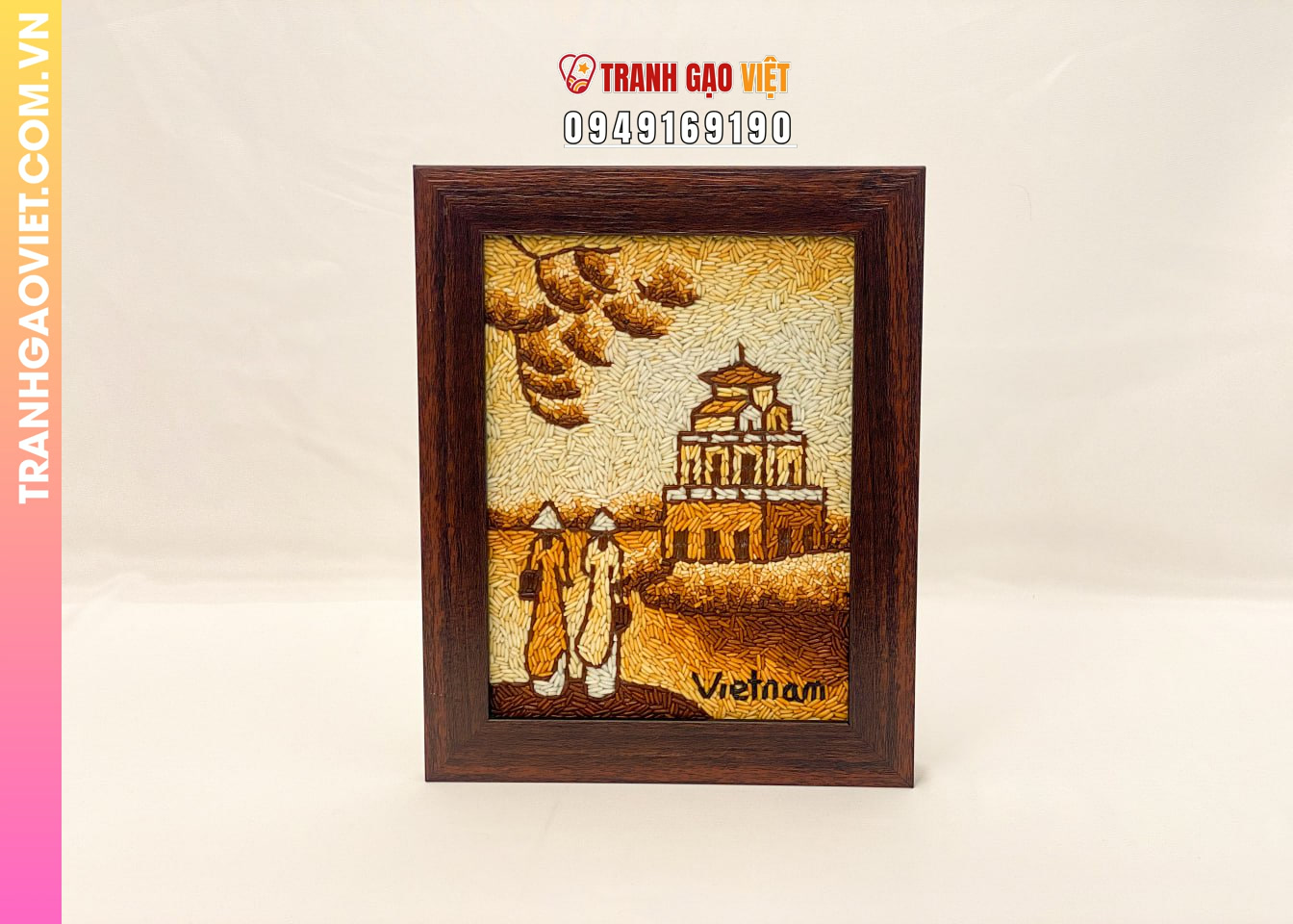 Liên hệ đặt Tranh Gạo Phong Cảnh làm quà tặng