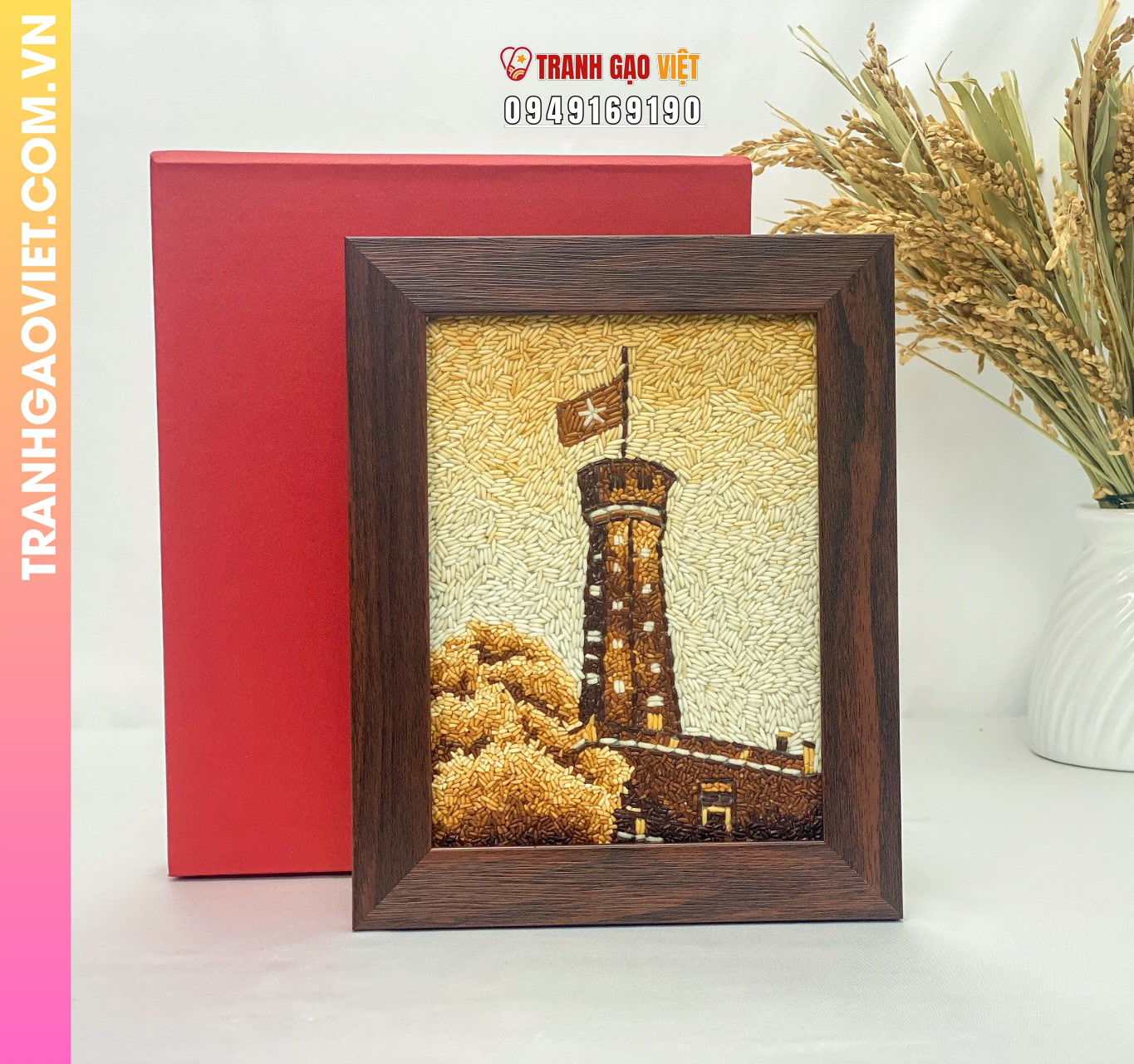 Liên hệ đặt Tranh Gạo Quà Tặng Ý Nghĩa