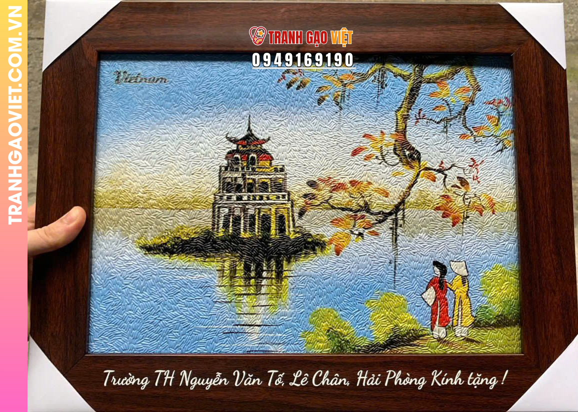 Liên hệ đặt Tranh Gạo Quê Việt