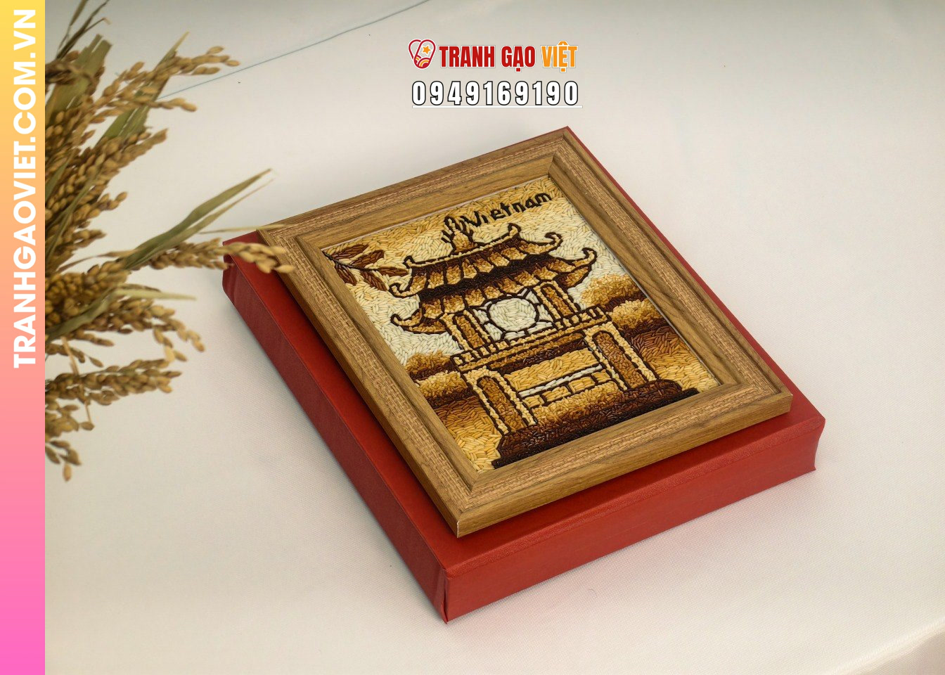 Liên hệ đặt Tranh Gạo Thủ Công