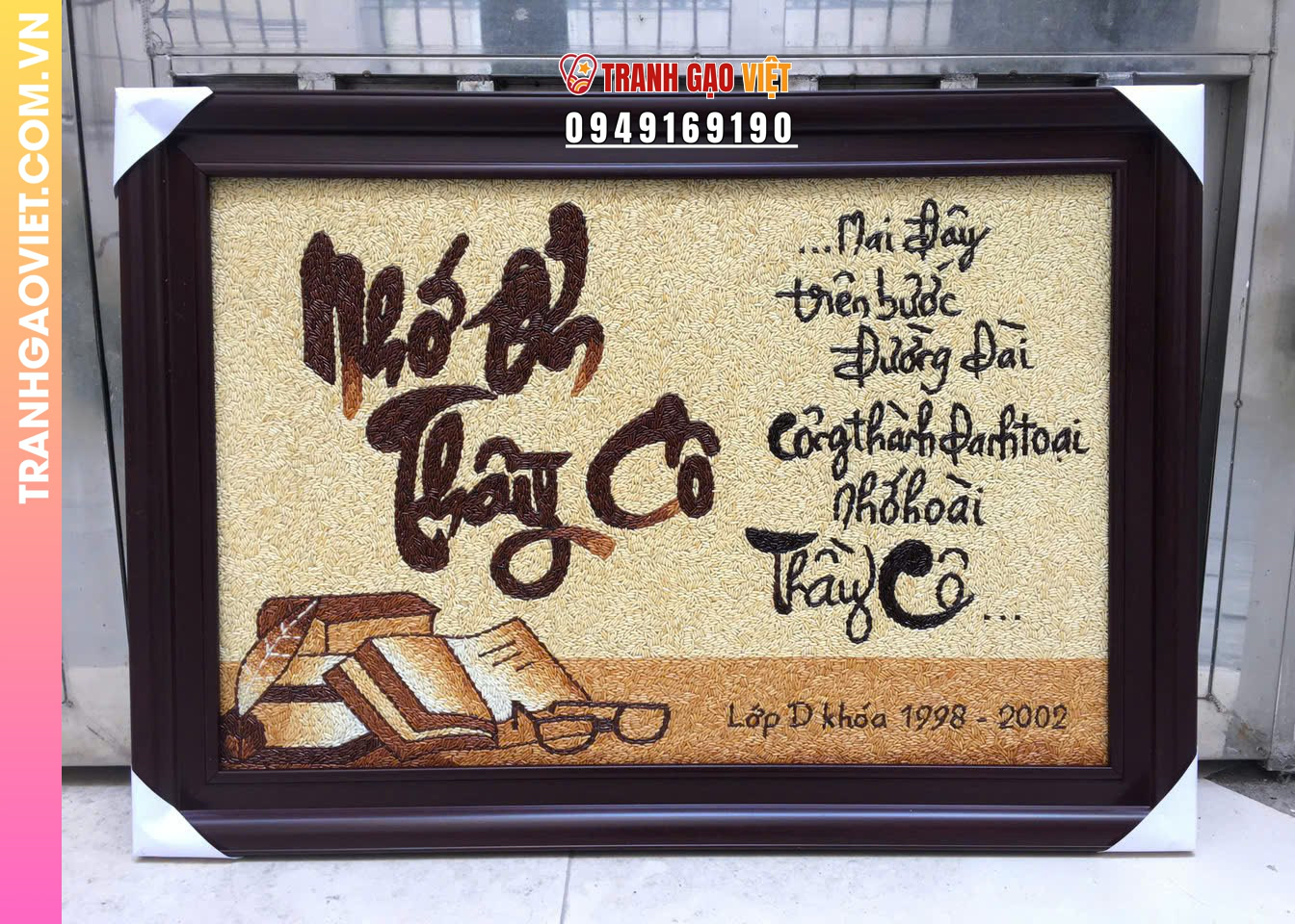 Liên hệ đặt Tranh Gạo Thư Pháp Tri Ân làm quà tặng