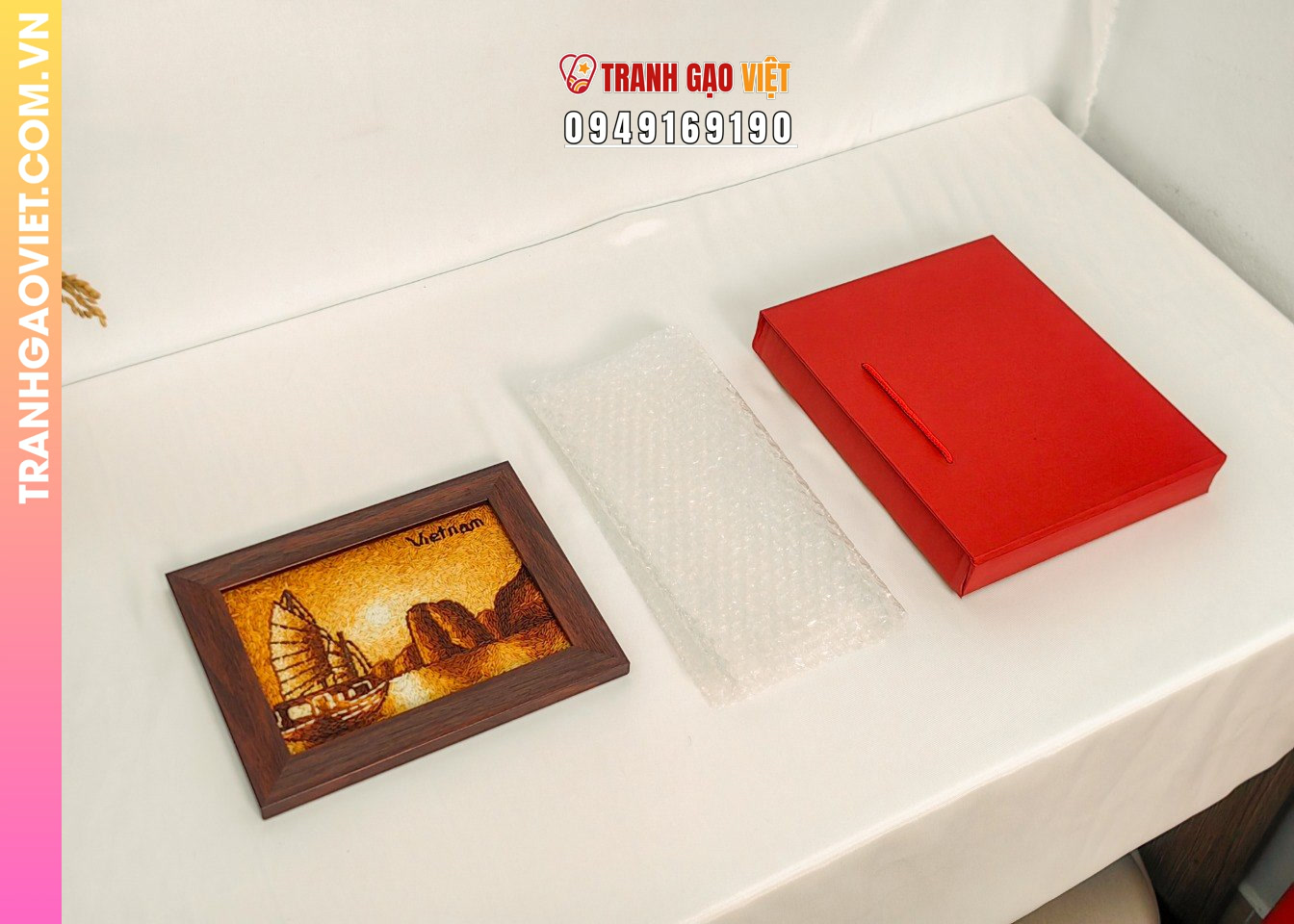 Liên hệ đặt Tranh Gạo Vịnh Hạ Long