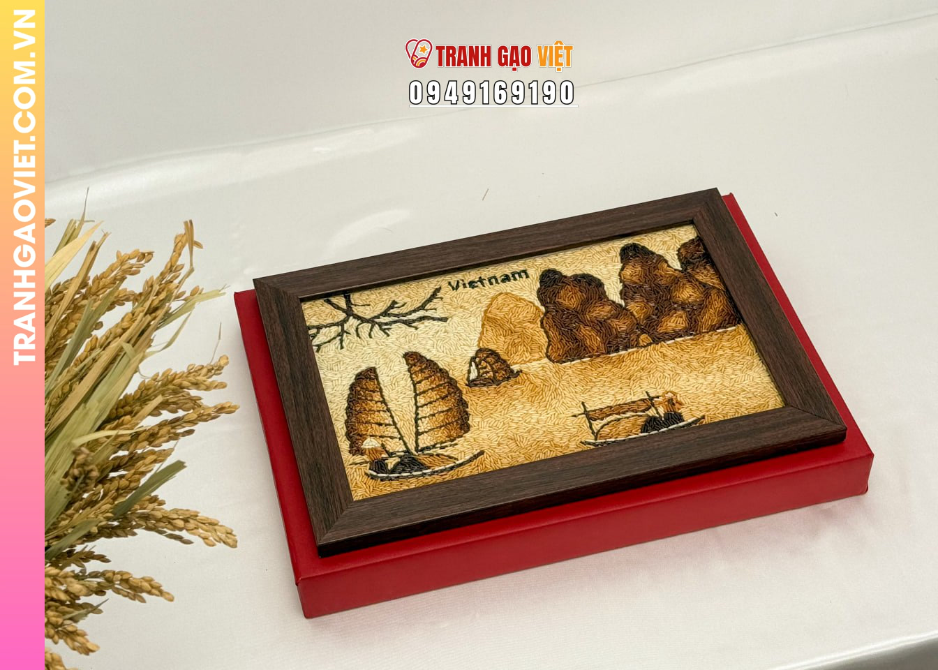 Liên hệ đặt Tranh Gạo Vịnh Hạ Long