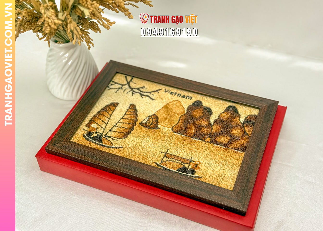Liên hệ đặt Tranh Gạo Vịnh Hạ Long
