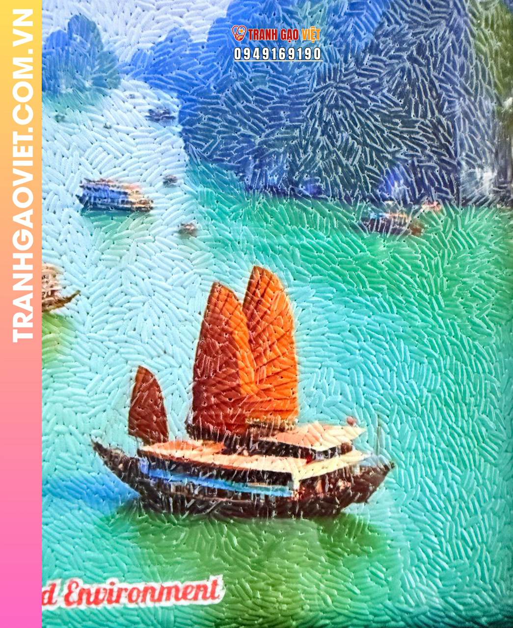 Liên hệ đặt Tranh Gạo Vịnh Hạ Long
