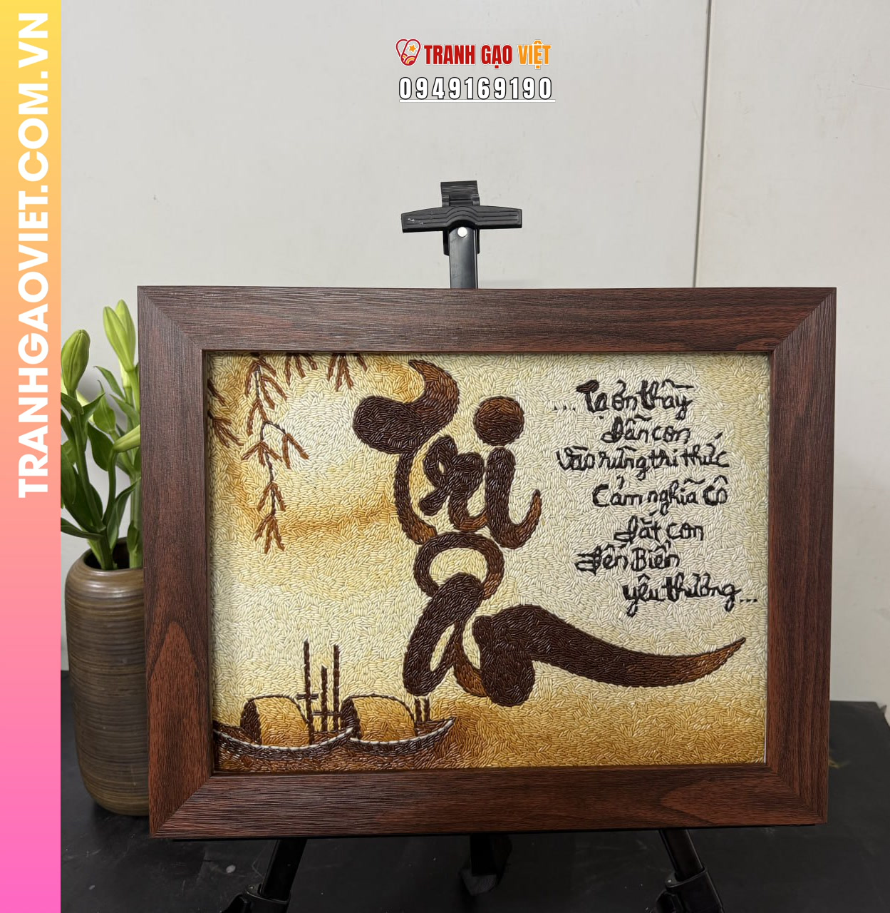 Liên hệ mua Tranh Gạo Cho Không Gian Thờ Cúng