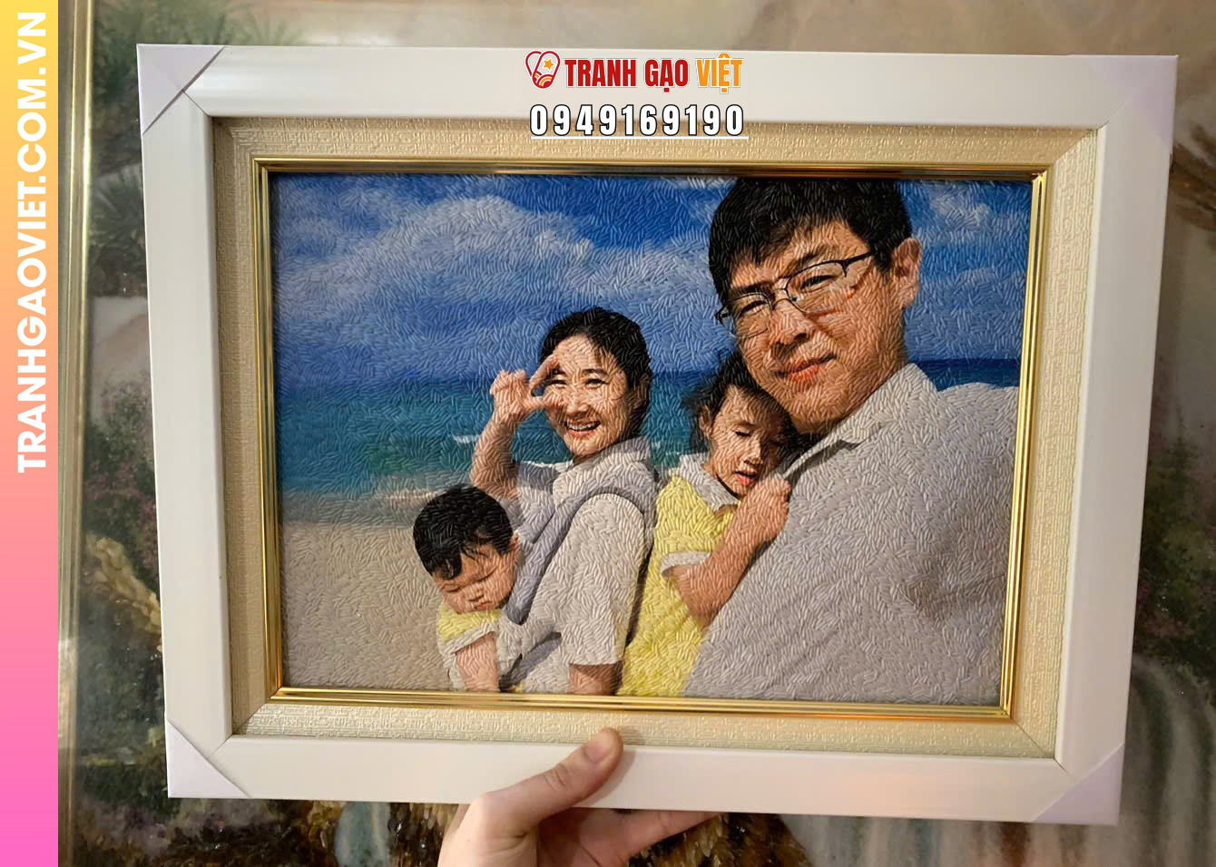 Lý do chọn mua Tranh Gạo Gia Đình Giàu Ý Nghĩa tại đây