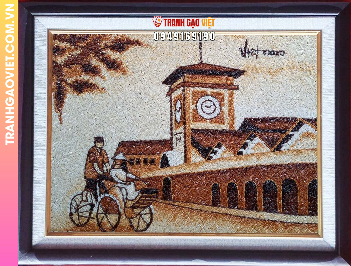 Lý do chọn mua Tranh Gạo Tháp Đồng Hồ Bến Thành tại đây